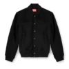 j-arry Blouson bomber doublé en laine mélangée