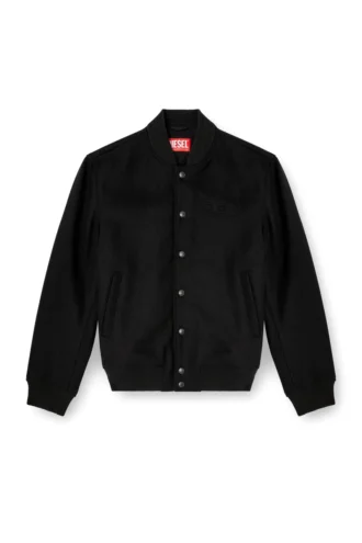j-arry Blouson bomber doublé en laine mélangée