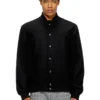 j-arry Blouson bomber doublé en laine mélangée