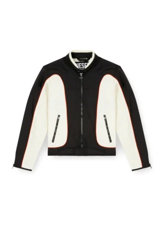 j-blink-a Veste motard color block avec passepoil
