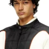 j-blink-a Veste motard color block avec passepoil