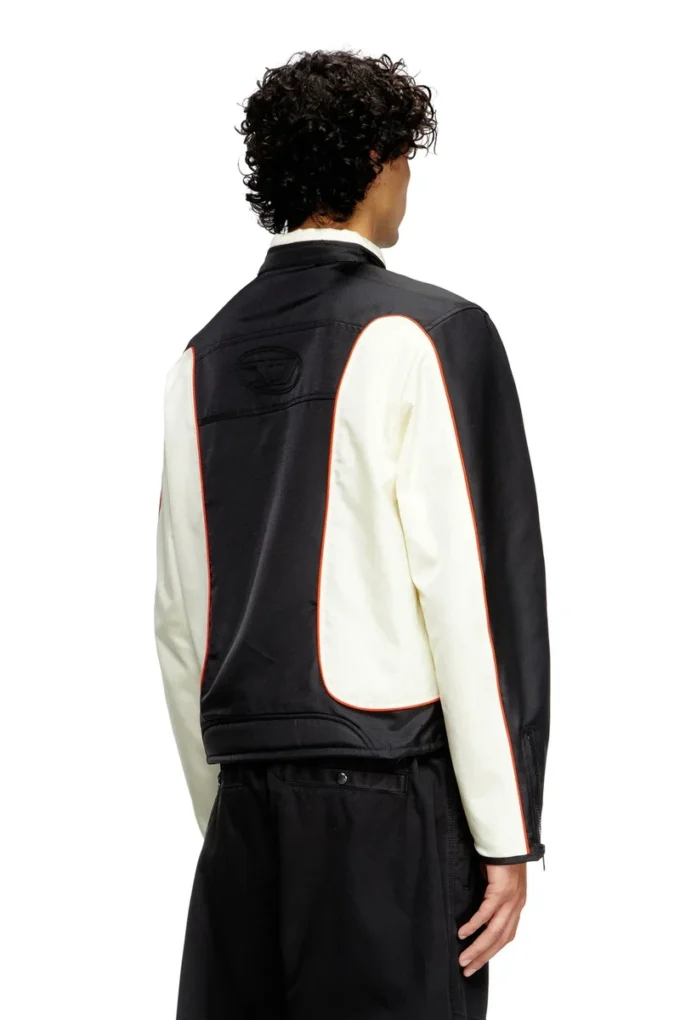 j-blink-a Veste motard color block avec passepoil