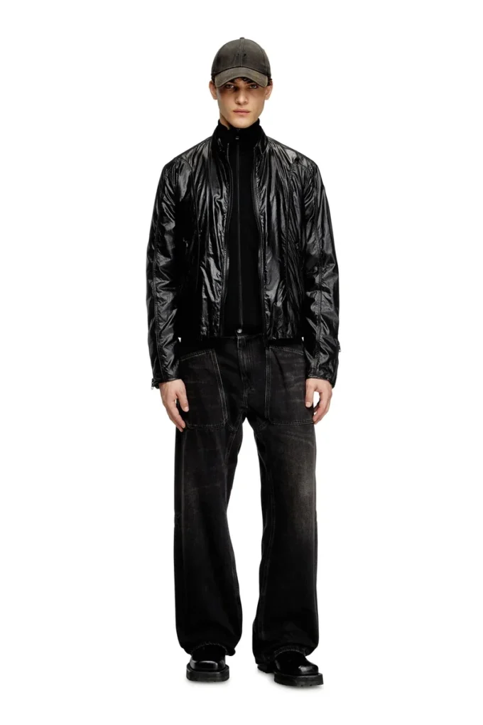 j-clays Blouson motard en ripstop brillant