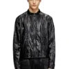j-clays Blouson motard en ripstop brillant
