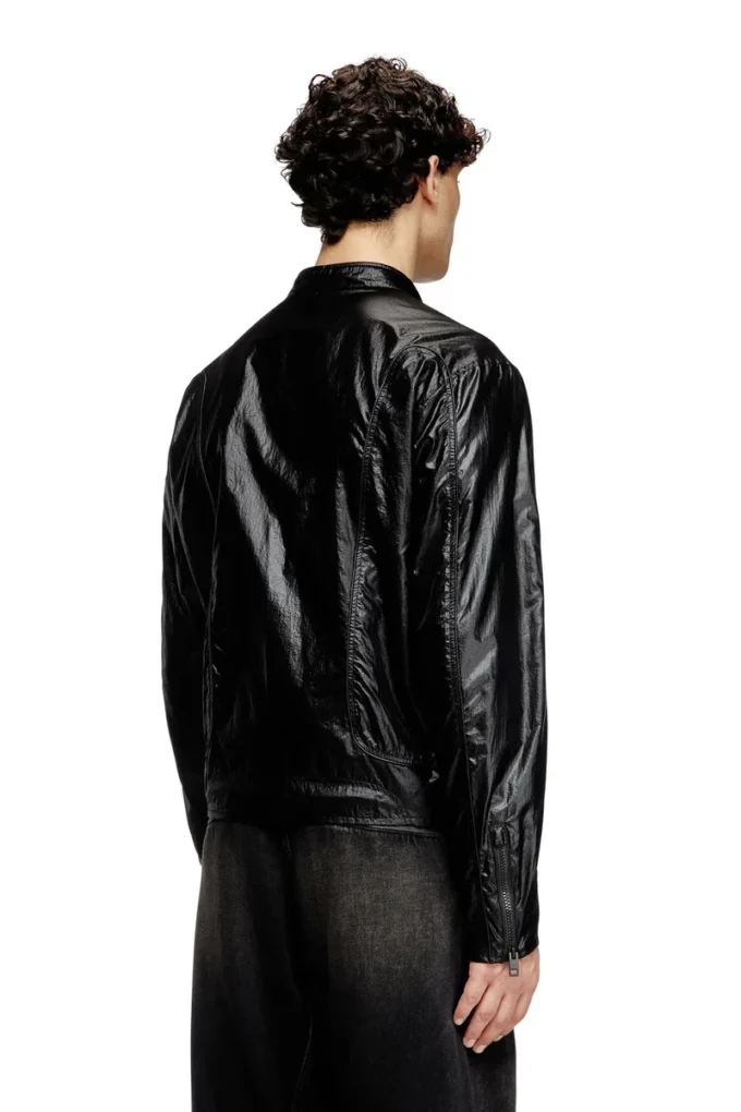 j-clays Blouson motard en ripstop brillant
