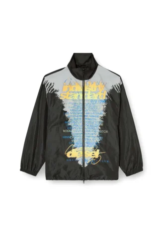 j-erik Veste en jersey technique avec imprimé paroles de chanson