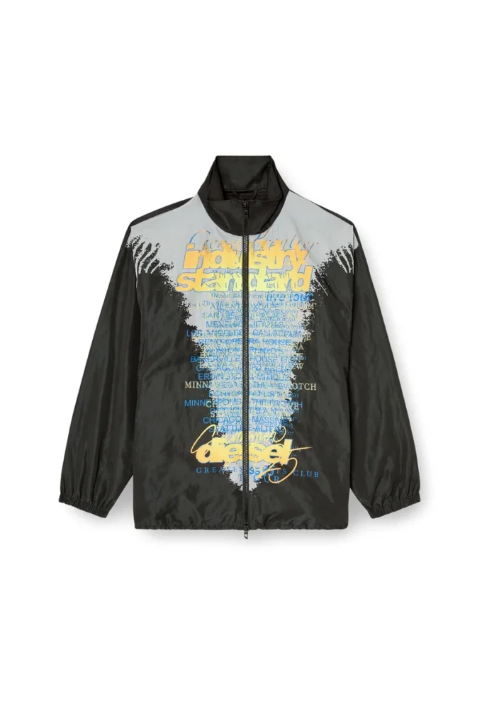 j-erik Veste en jersey technique avec imprimé paroles de chanson