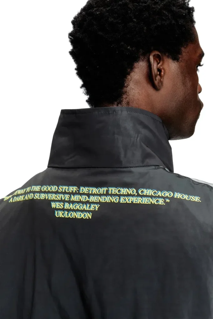 j-erik Veste en jersey technique avec imprimé paroles de chanson