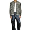 j-evert Blouson motard en toile imprimée