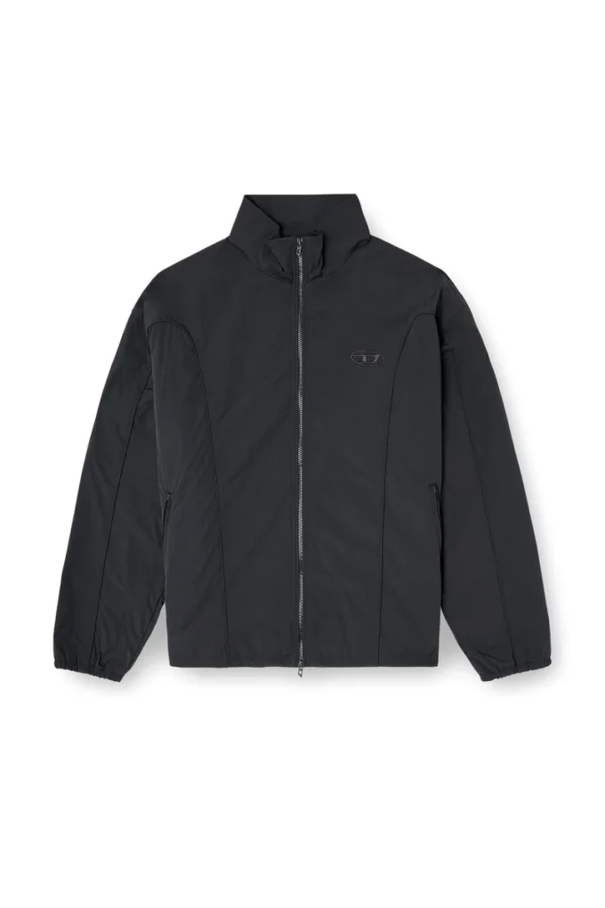 j-five-wrd-akad Veste en nylon froissé avec passepoil