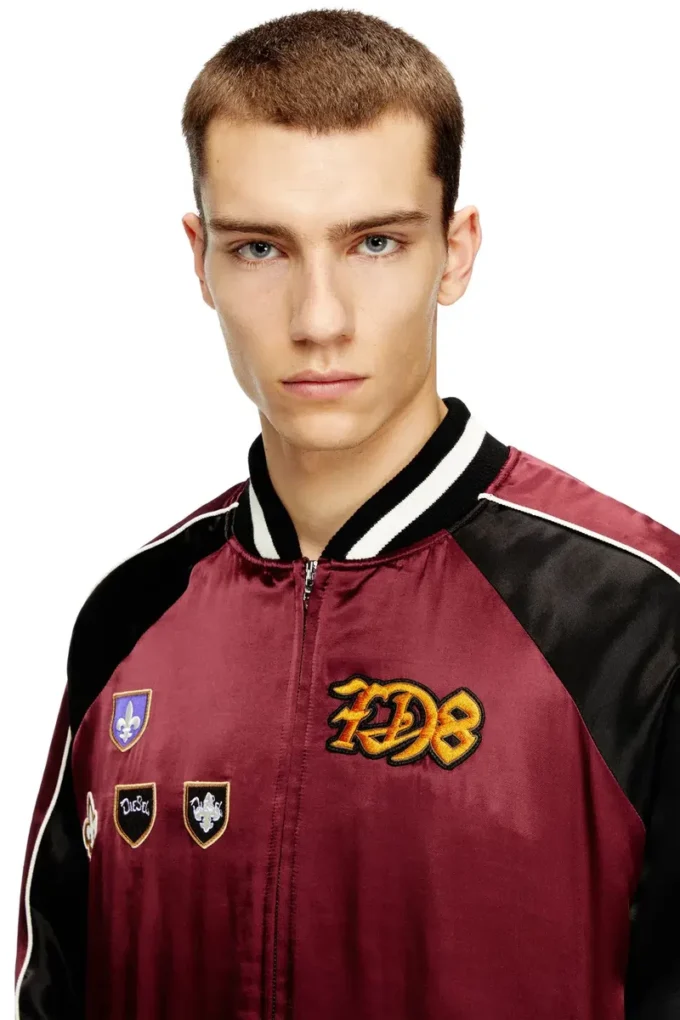 j-foulkes-cp Veste souvenir en satin