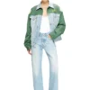 j-giant-20th Veste en denim avec empiècement en coton