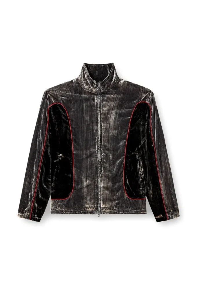 j-hay Veste de survêtement en velours traité
