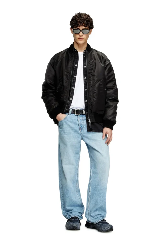 j-held Blouson aviateur en nylon rembourré avec Oval D