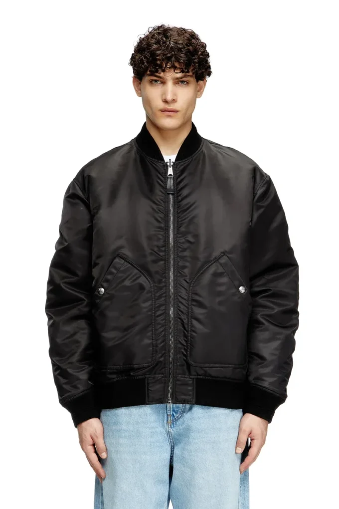 j-held Blouson aviateur en nylon rembourré avec Oval D