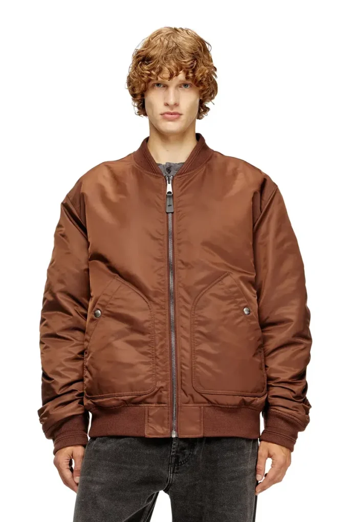j-held Blouson aviateur en nylon rembourré avec Oval D