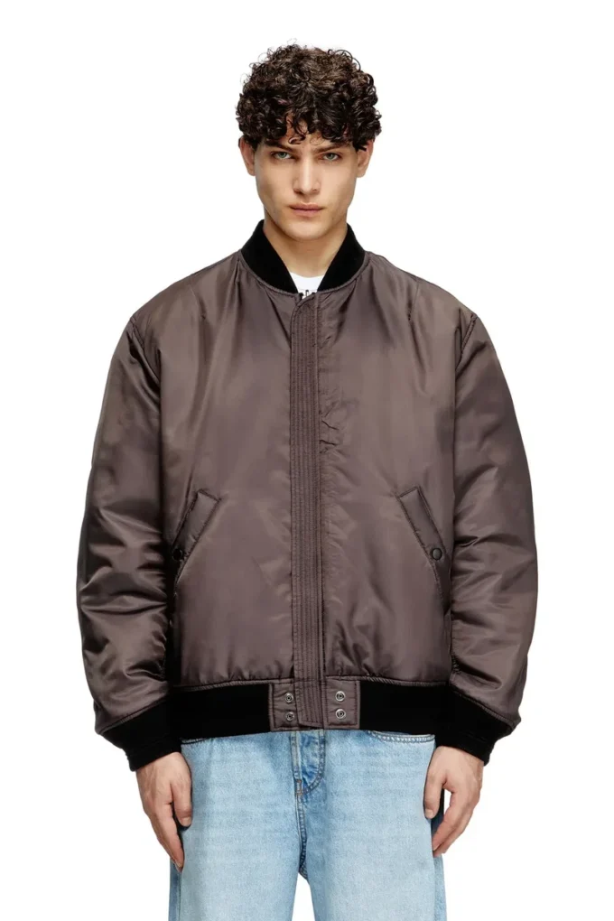 j-held Blouson aviateur en nylon rembourré avec Oval D