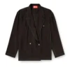 j-keysery Blazer croisé en shell froissé