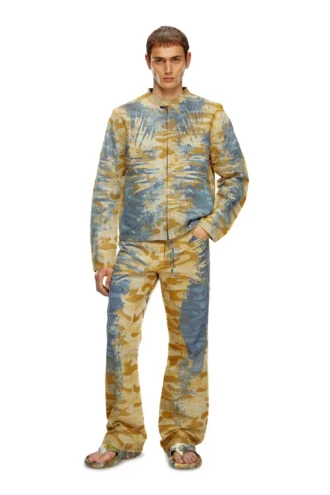 j-met-dev Blouson motard amovible en gabardine camouflage