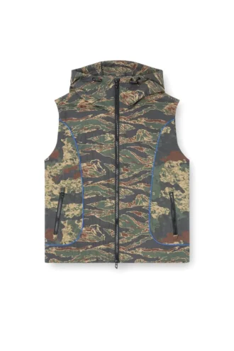 j-ostend-sl-camu Gilet à capuche avec imprimés camouflage mixtes