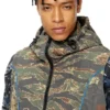 j-ostend-sl-camu Gilet à capuche avec imprimés camouflage mixtes