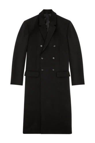 j-ritz Manteau long en laine cool avec détails en denim