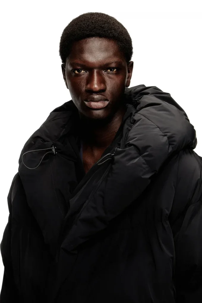 j-scotts-padded-a Doudoune enveloppante en nylon stretch