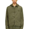 j-stitch Veste zippée à capuche en popeline de coton