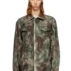 j-thug-jkt Veste trucker en toile camouflage froissée