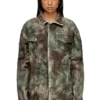 j-thug-jkt Veste trucker en toile camouflage froissée