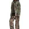 j-thug-jkt Veste trucker en toile camouflage froissée