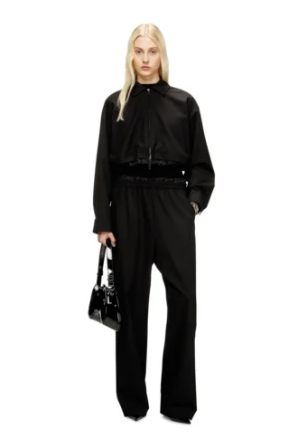 j-ting-fem-r2 Veste courte en tissu tailleur et nylon