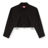 j-ting-fem-r2 Veste courte en tissu tailleur et nylon