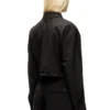 j-ting-fem-r2 Veste courte en tissu tailleur et nylon