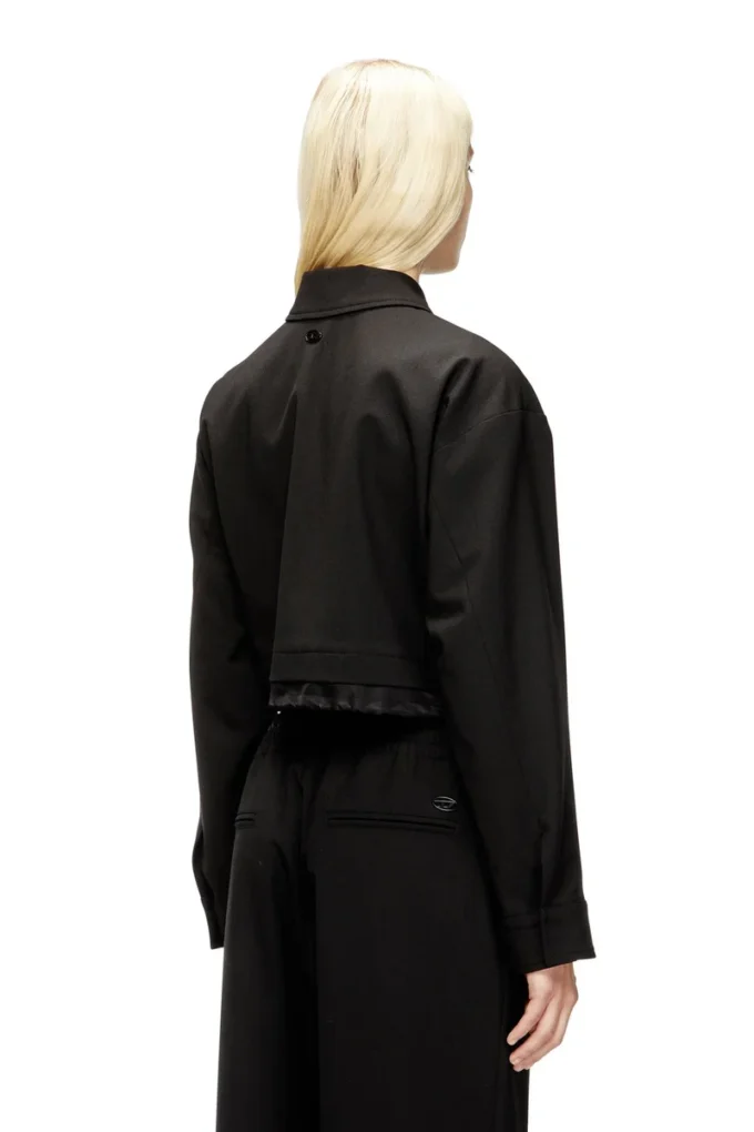 j-ting-fem-r2 Veste courte en tissu tailleur et nylon