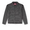 j-ting Veste coach en laine mélangée Prince de Galles et satin