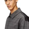 j-ting Veste coach en laine mélangée Prince de Galles et satin