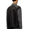 j-ting Veste coach en laine mélangée Prince de Galles et satin