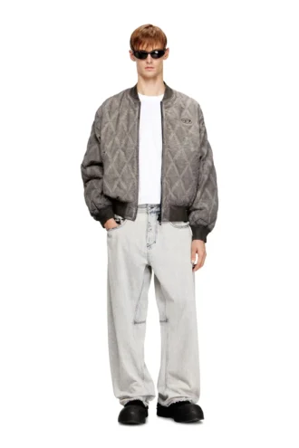 j-type-treat Blouson bomber matelassé à motif argyle