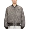 j-type-treat Blouson bomber matelassé à motif argyle