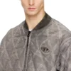 j-type-treat Blouson bomber matelassé à motif argyle
