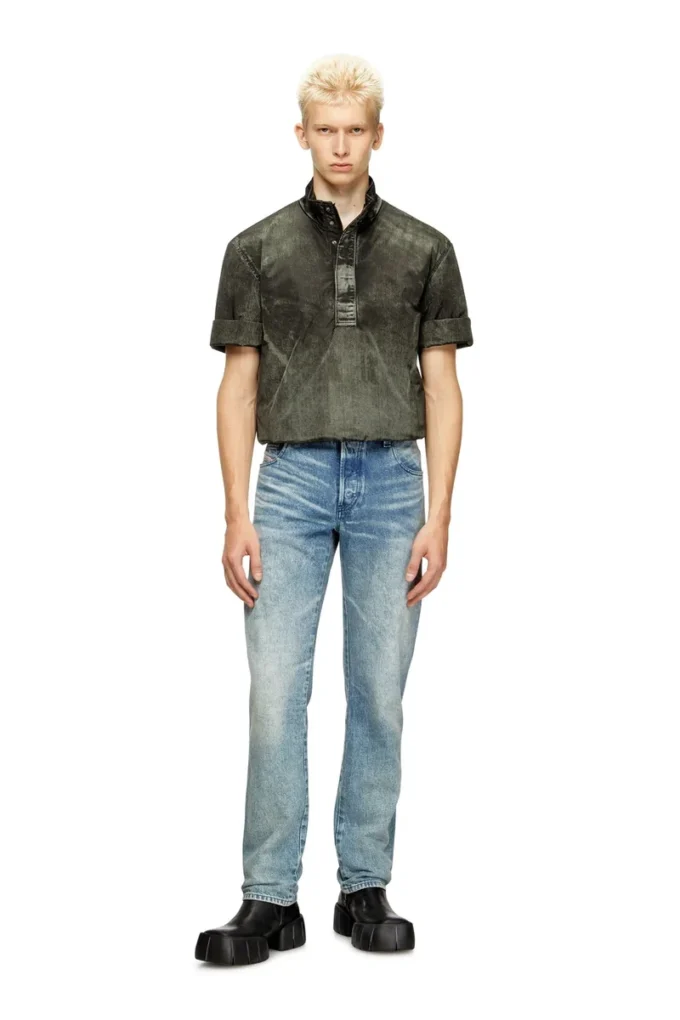 j-valois Veste à manches courtes en nylon effet denim