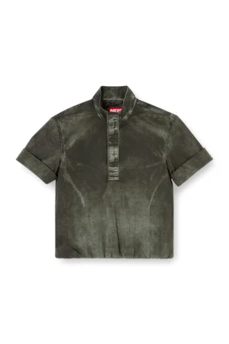 j-valois Veste à manches courtes en nylon effet denim