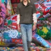 j-valois Veste à manches courtes en nylon effet denim