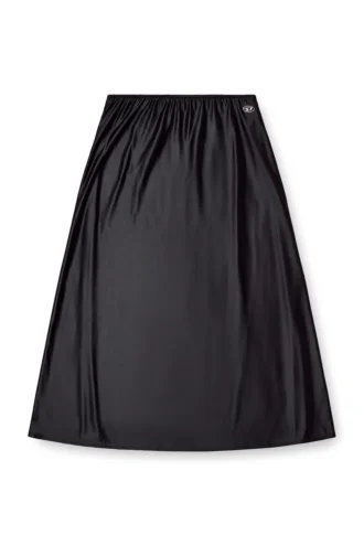 Jupe midi o-mori en nylon évasée