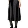 Jupe midi o-mori en nylon évasée