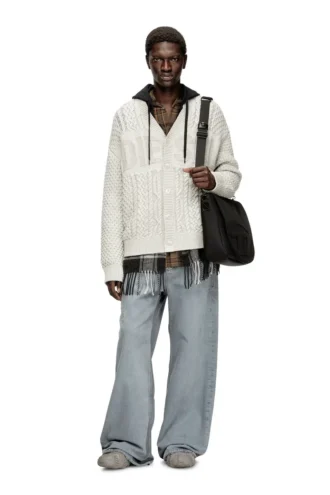 k-antoine Cardigan en maille torsadée avec logo Diesel