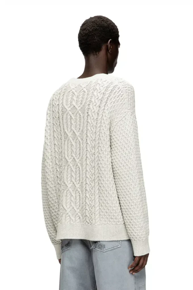 k-antoine Cardigan en maille torsadée avec logo Diesel