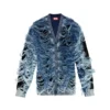 k-boboli Cardigan à col en V indigo délavé