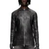 k-dargy-d Cardigan zippé en fil denim à effet brillant